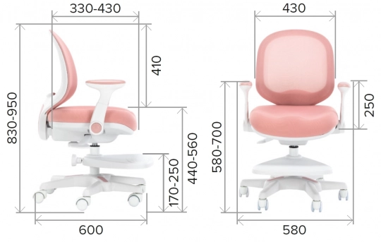 Кресло детское Everprof  Kids 102 Ткань Темно-Серый - 6