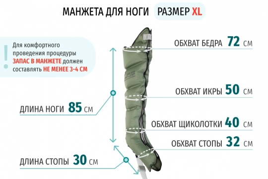 Манжеты для ног Seven Liner ZAM , XL - 2